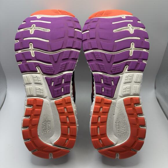 Brooks Transcend 6 Running Shoes Women’s 9 Black Red Stability DNA Loft - Picture 5 of 8